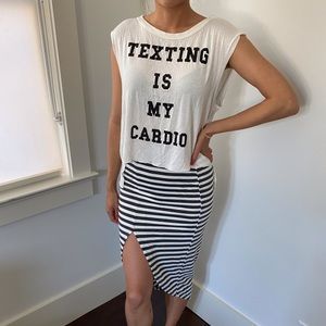 Skirt and basic tee!